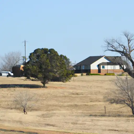 Rural homes in Comanche, Oklahoma