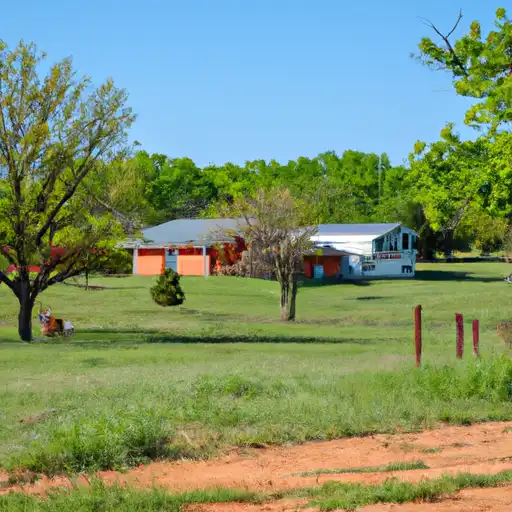 Rural homes in Garvin, Oklahoma