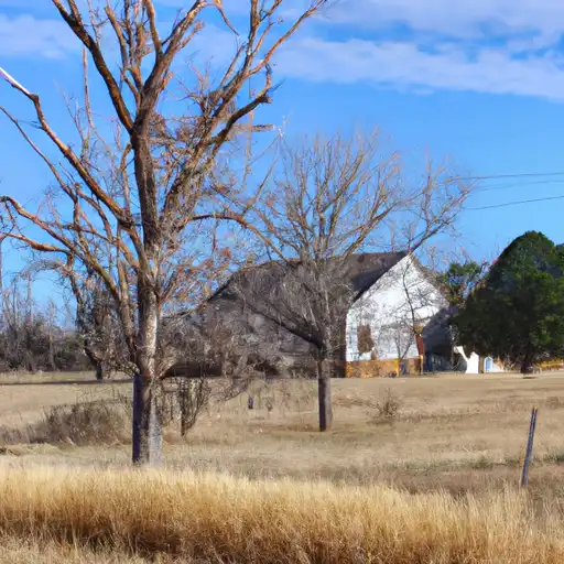 Rural homes in McIntosh, Oklahoma