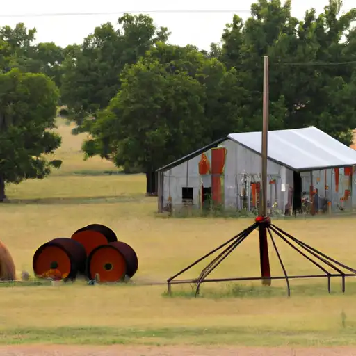 Rural homes in Murray, Oklahoma