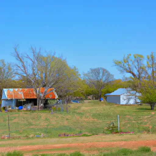 Rural homes in Pottawatomie, Oklahoma