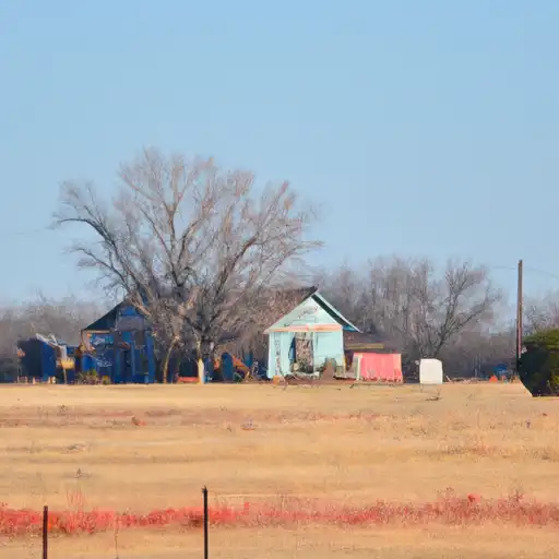 Rural homes in Washita, Oklahoma