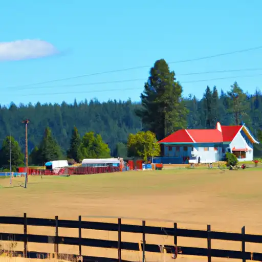 Rural homes in Baker, Oregon