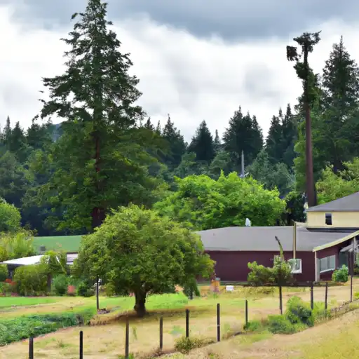 Rural homes in Coos, Oregon