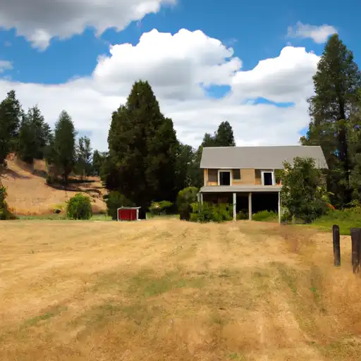 Rural homes in Jackson, Oregon