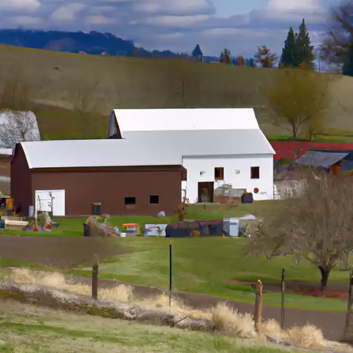 Rural homes in Morrow, Oregon