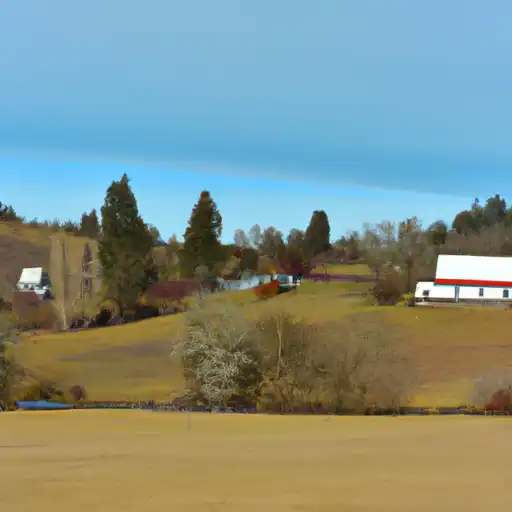 Rural homes in Polk, Oregon