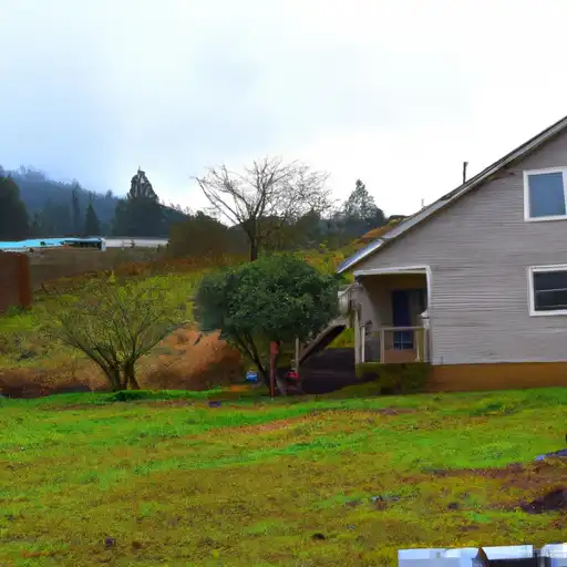Rural homes in Tillamook, Oregon