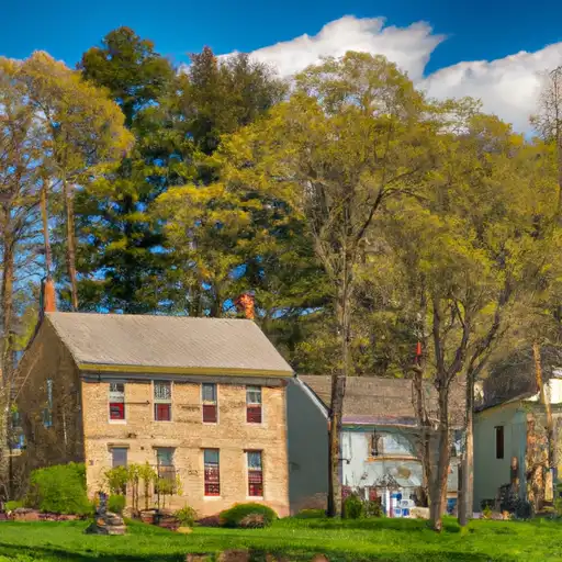 Rural homes in Berks, Pennsylvania