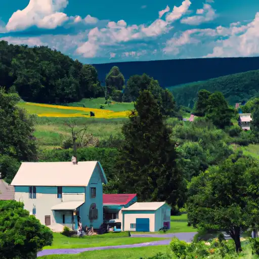 Rural homes in Carbon, Pennsylvania