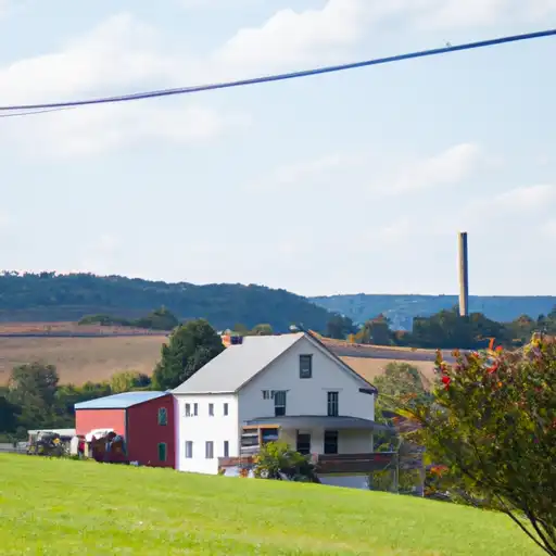 Rural homes in Lackawanna, Pennsylvania