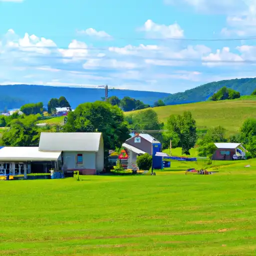 Rural homes in Monroe, Pennsylvania