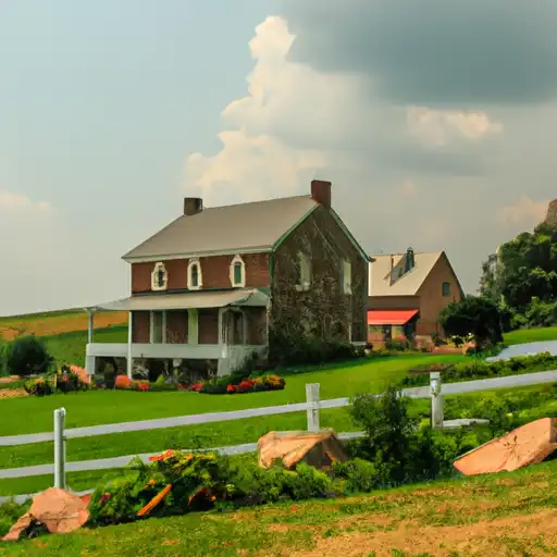 Rural homes in Northampton, Pennsylvania