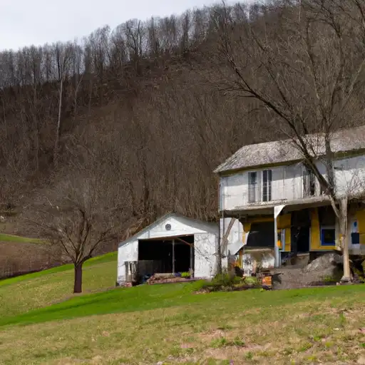 Rural homes in Pike, Pennsylvania
