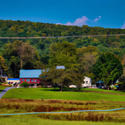 Rural homes in Susquehanna, Pennsylvania