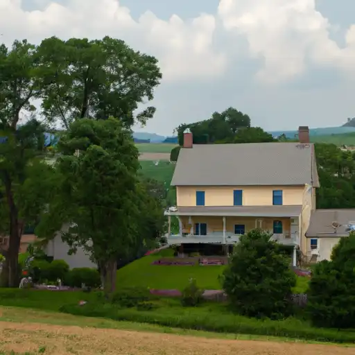 Rural homes in Union, Pennsylvania