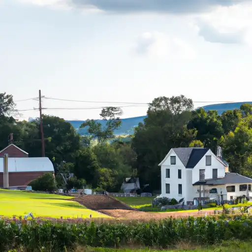 Rural homes in York, Pennsylvania