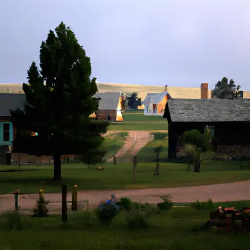 Rural homes in Brule, South Dakota