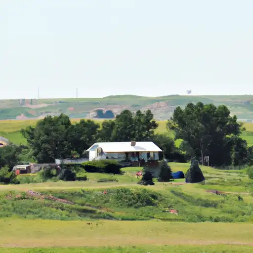 Rural homes in Butte, South Dakota