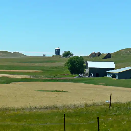 Rural homes in Charles Mix, South Dakota