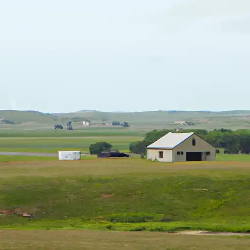 Rural homes in Hand, South Dakota