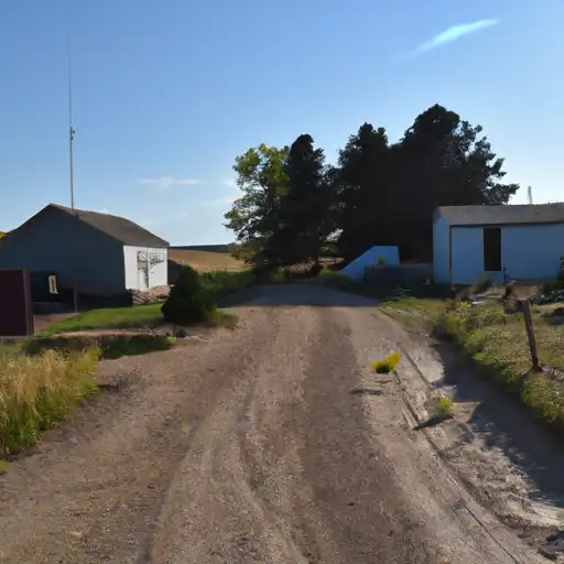 Rural homes in Hughes, South Dakota