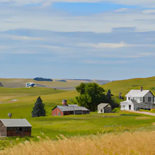 Rural homes in Lyman, South Dakota