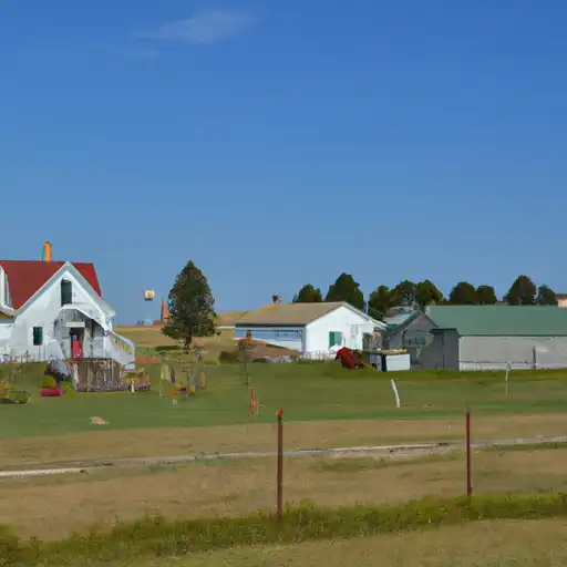 Rural homes in McCook, South Dakota