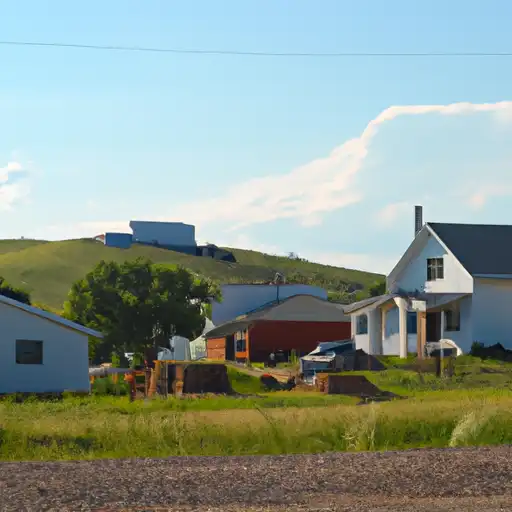 Rural homes in McPherson, South Dakota