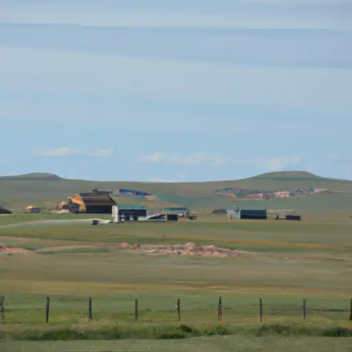 Rural homes in Oglala Lakota, South Dakota