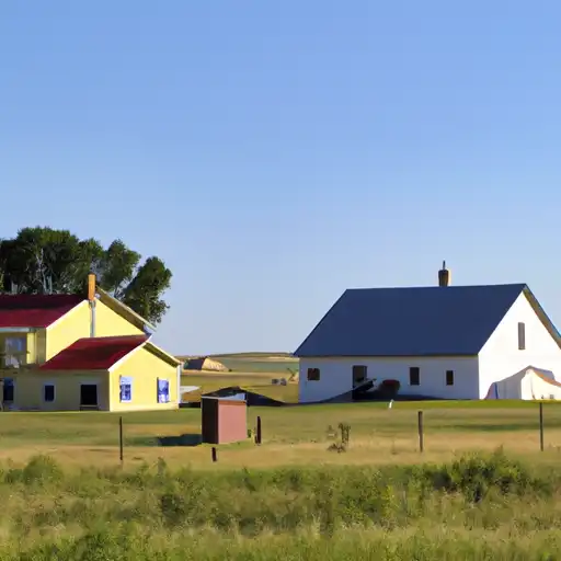 Rural homes in Sanborn, South Dakota