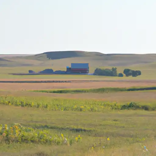 Rural homes in Spink, South Dakota