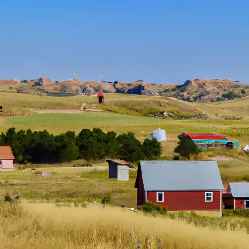 Rural homes in Todd, South Dakota