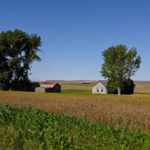 Rural homes in Ziebach, South Dakota