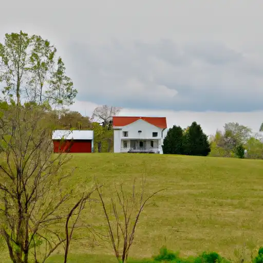 Rural homes in Bradley, Tennessee