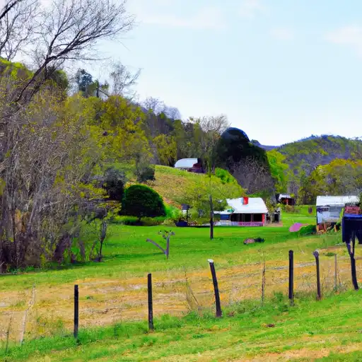 Rural homes in Carroll, Tennessee