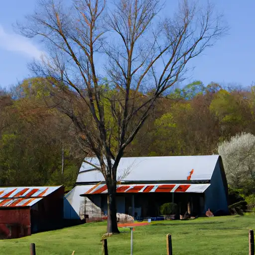 Rural homes in Coffee, Tennessee