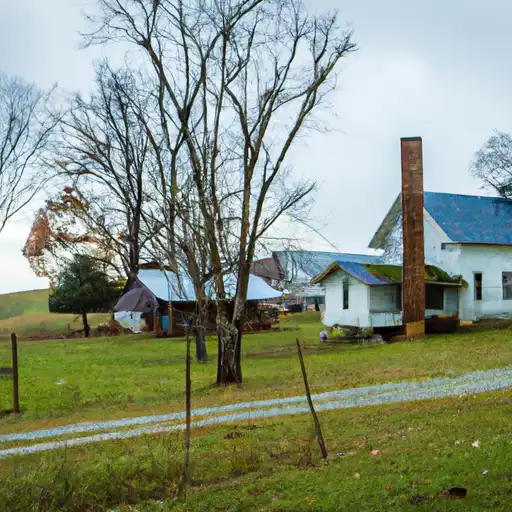 Rural homes in Hawkins, Tennessee