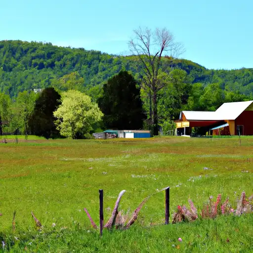 Rural homes in Trousdale, Tennessee