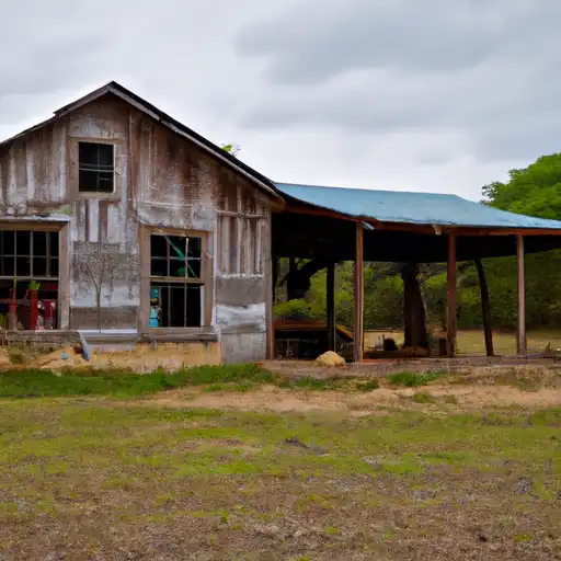 Rural homes in Bastrop, Texas