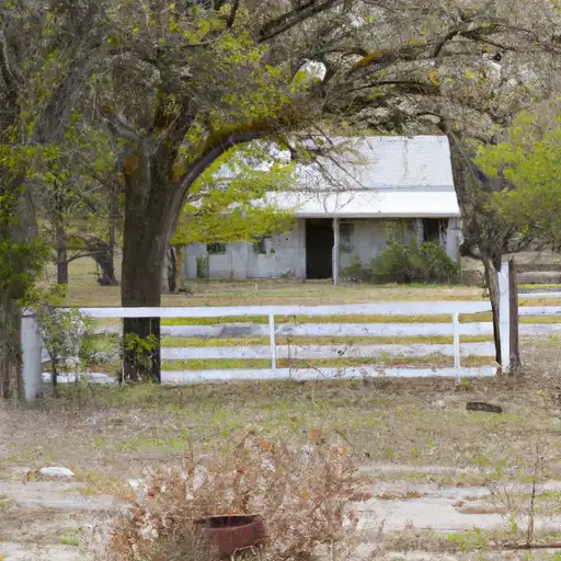 Rural homes in Briscoe, Texas
