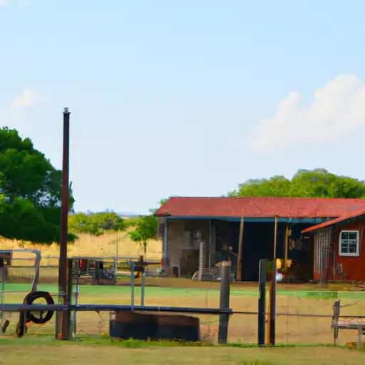 Rural homes in Gillespie, Texas