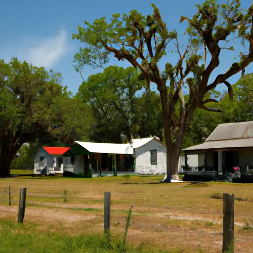 Rural homes in Goliad, Texas