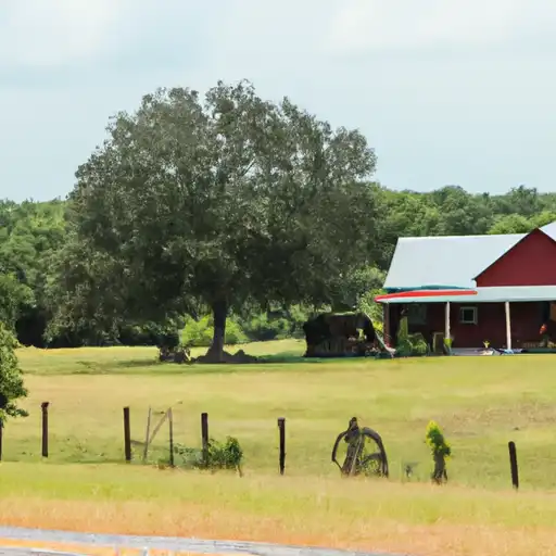 Rural homes in Gregg, Texas