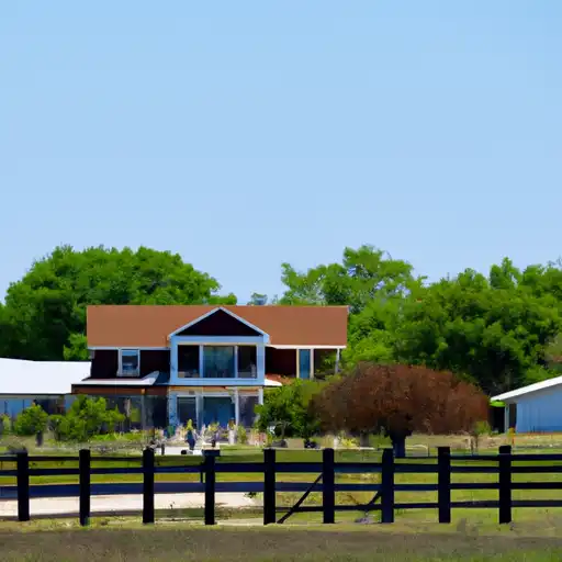 Rural homes in Harrison, Texas