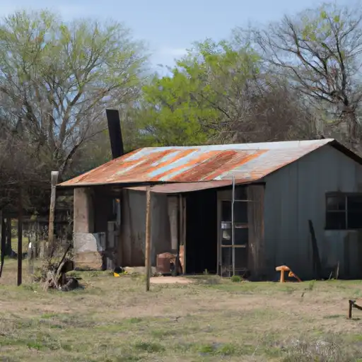 Rural homes in Hemphill, Texas