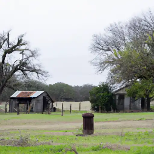 Rural homes in Milam, Texas