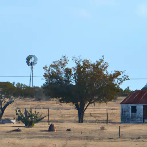 Rural homes in Pecos, Texas