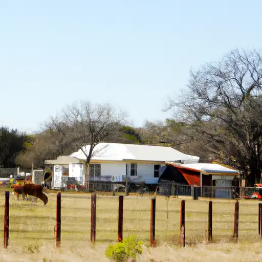 Rural homes in Reeves, Texas