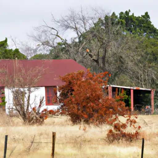 Rural homes in Washington, Texas